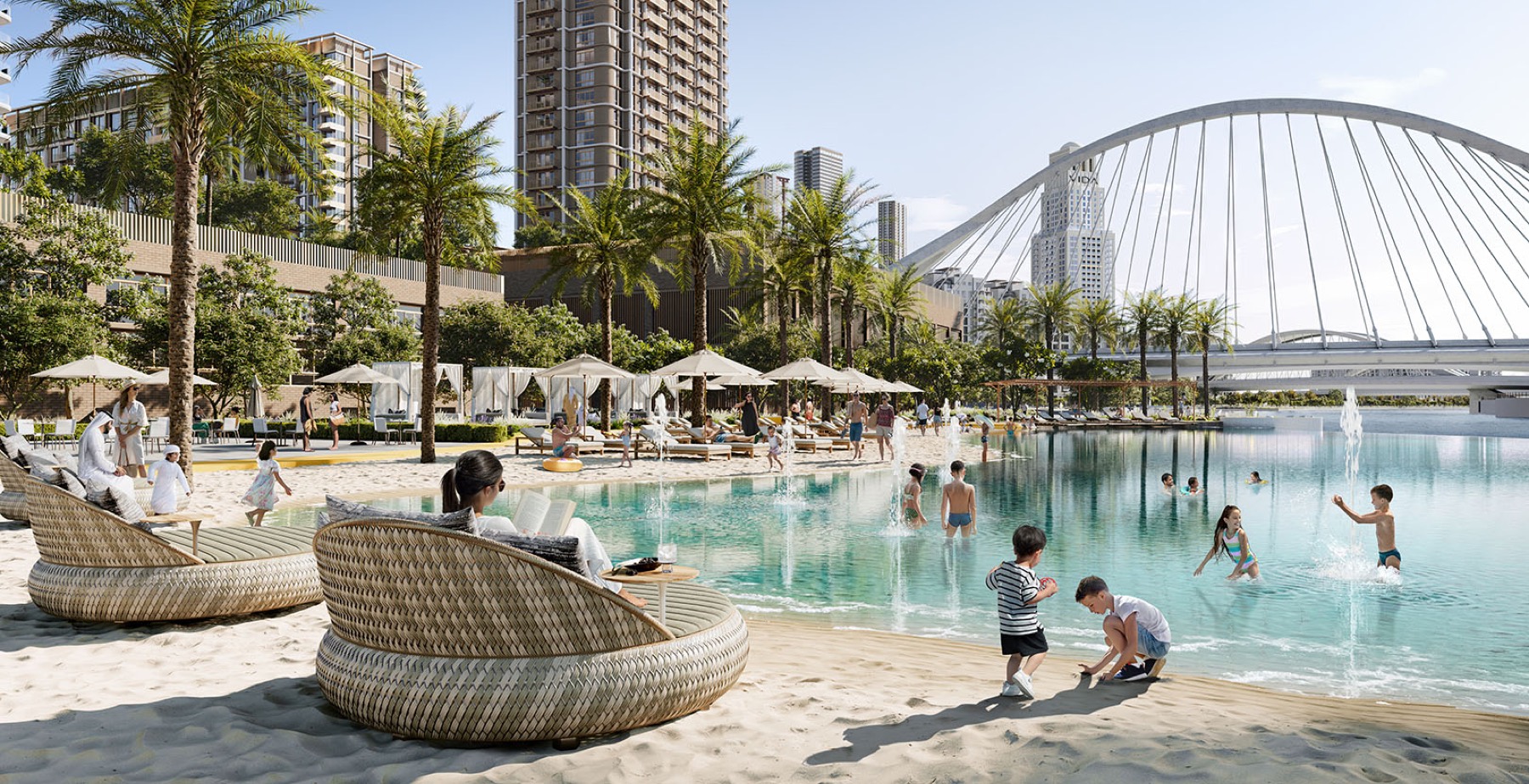 Aeon beachfront apartments at Creek Beach, Dubai Creek Harbour, by Emaar