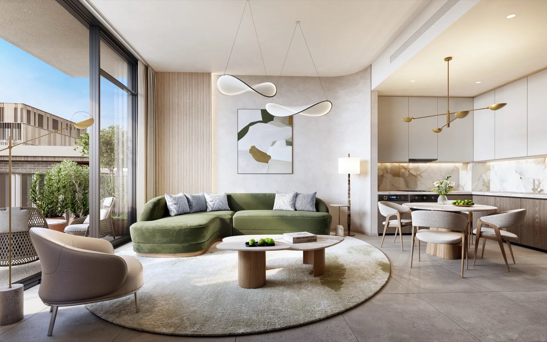 One bedroom living space at Arancia