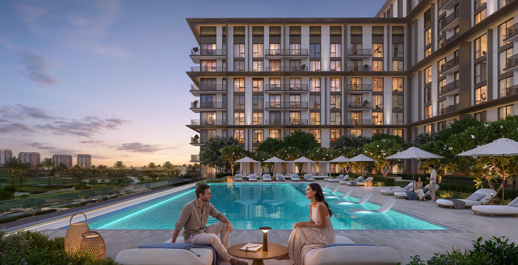 Golf Trails apartments overlooking the 18-hole golf course at Emaar South