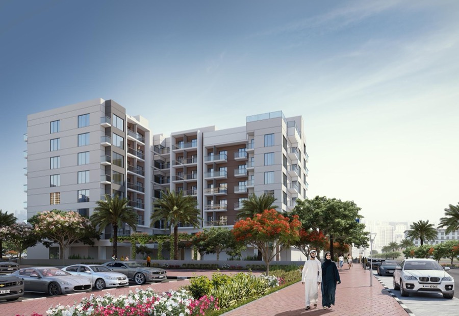 Street view of Azizi Jewel at Al Furjan