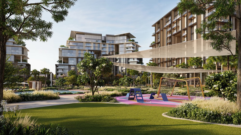 Crestlane central park and playgrounds between the residences