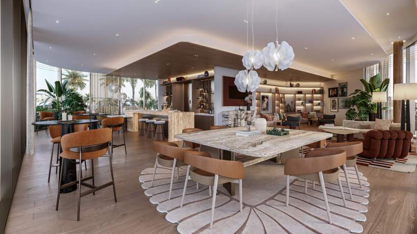 Eltiera Heights by Ellington — residents' clubhouse render