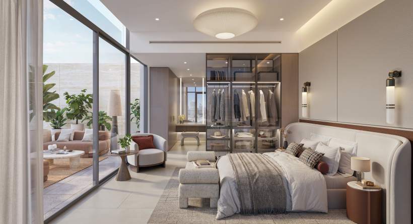 Eltiera Views by Ellington — bedroom render with lake views