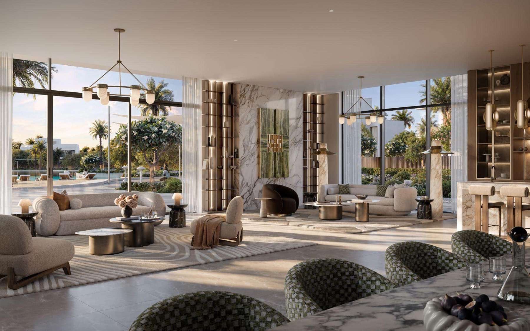 Marèva villa living room interior