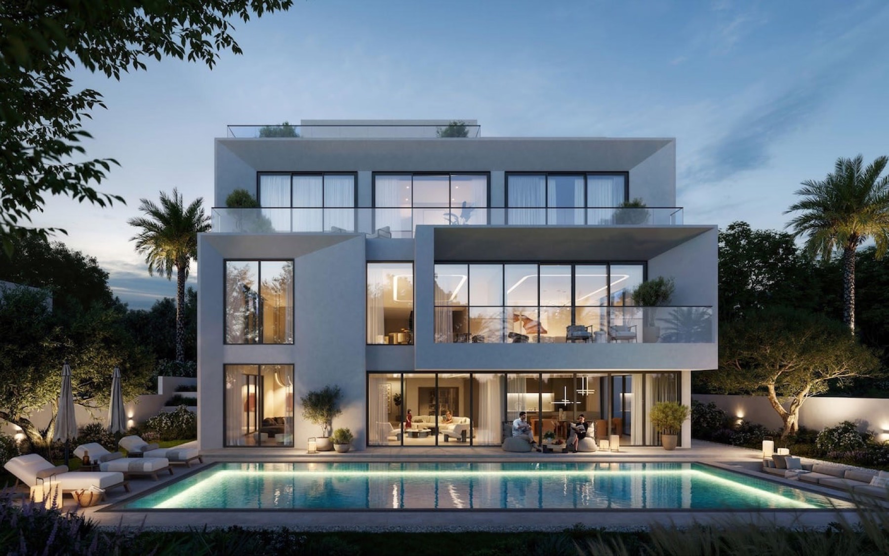 Marèva standalone villa render at The Oasis