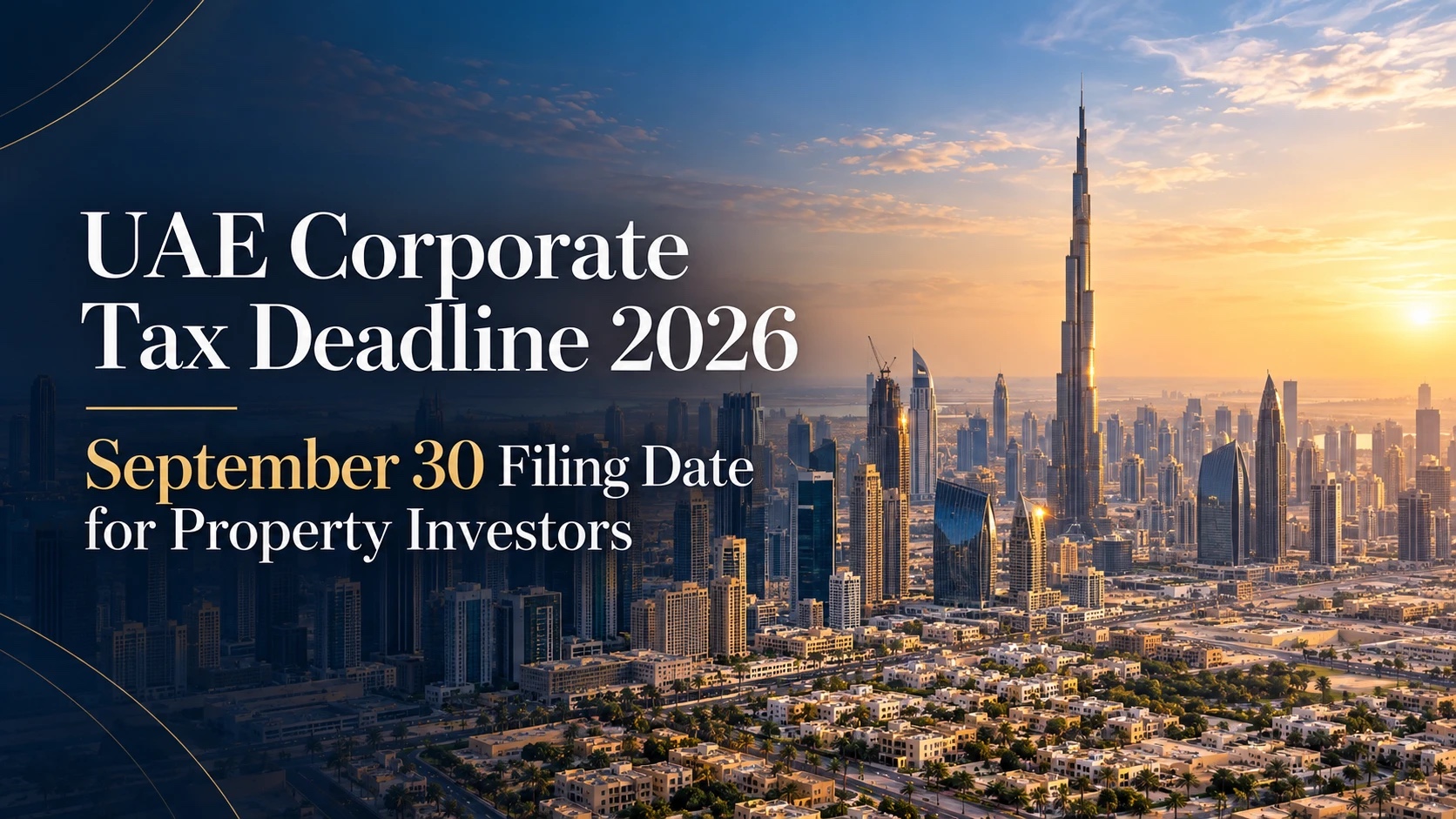 UAE Corporate Tax Deadline 2026: September 30 Filing Date for Property Investors