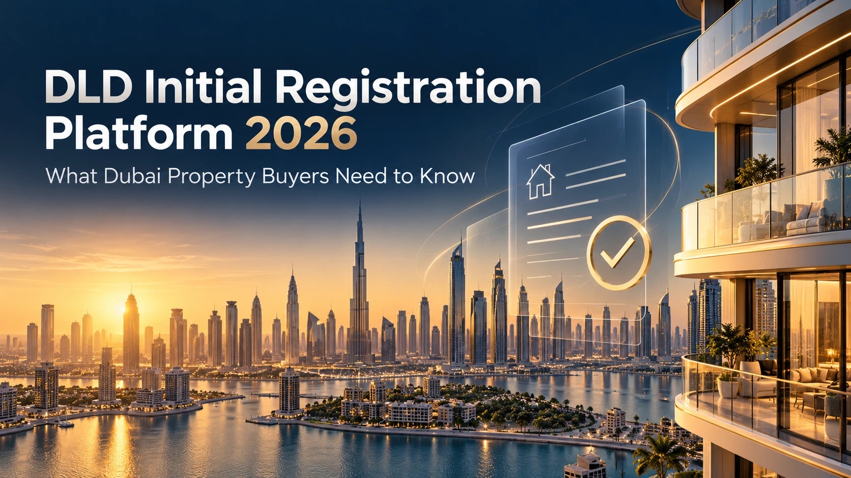 DLD Initial Registration Platform 2026: What It Means for Dubai Property Buyers