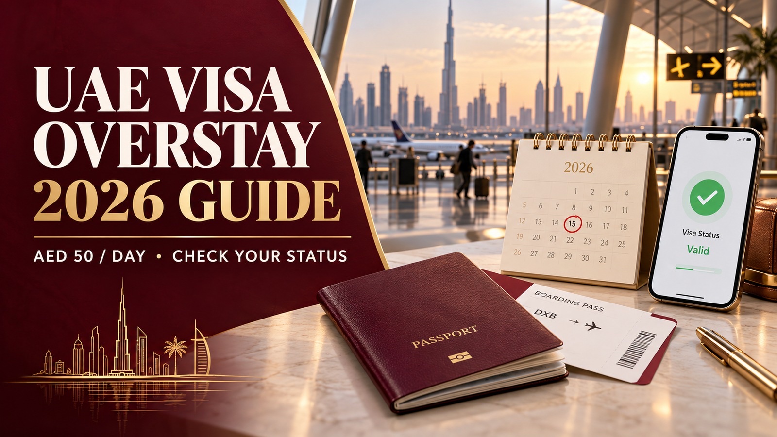 UAE Visa Overstay Fines 2026: Grace Period Over, AED 50 Per Day Rules