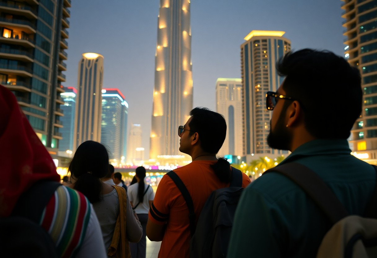 Skyline of Downtown Dubai with iconic buildings and real estate opportunities