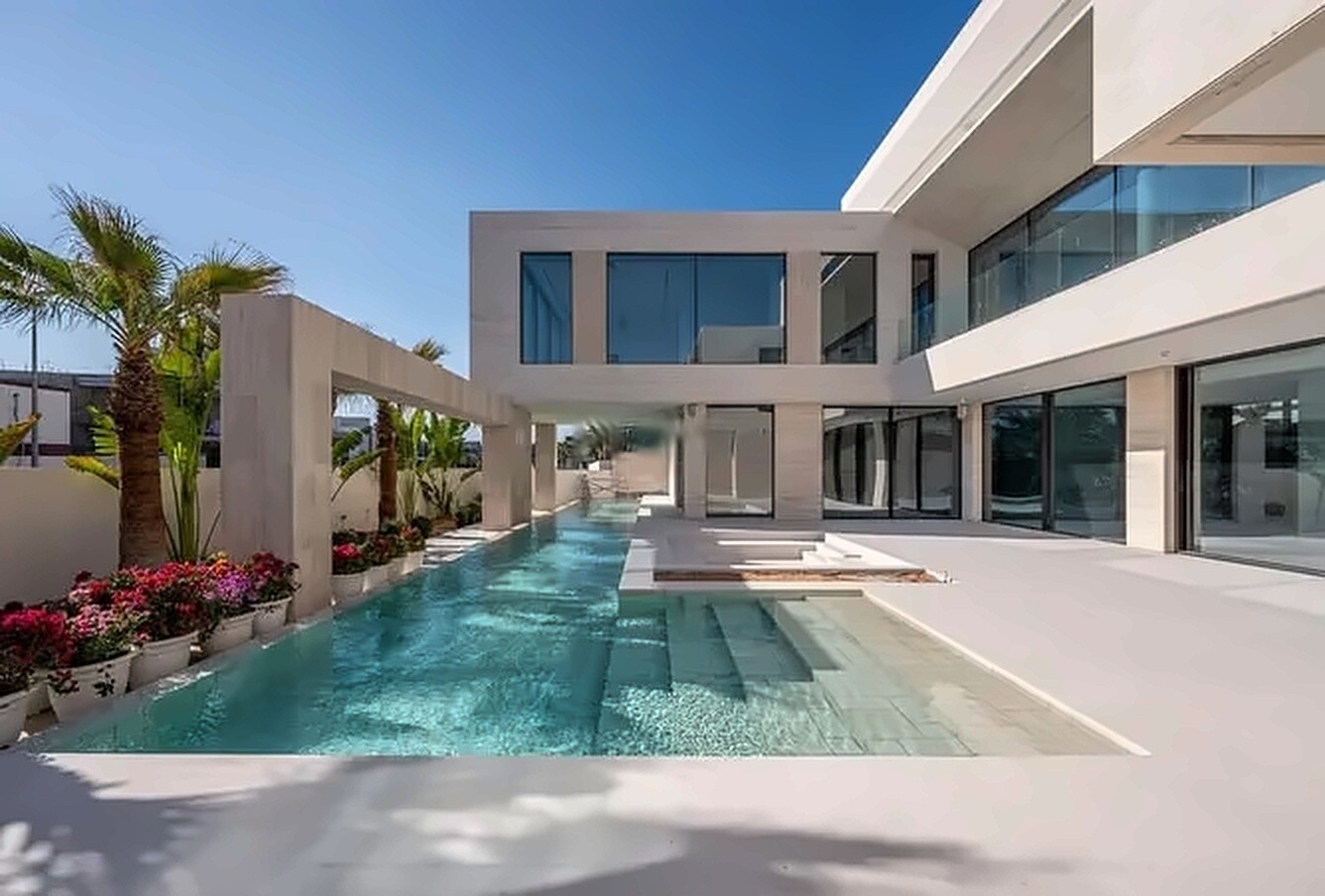Contemporary 6 Bedroom Mansion for Sale in Pearl Jumeirah Dubai - Sea Views, Private Beach Access, 29m Private Pool